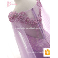 OY085 New Arrived Royal Purple Lace Appliqued Sexy Idian Mermaid Bling Wedding Dress